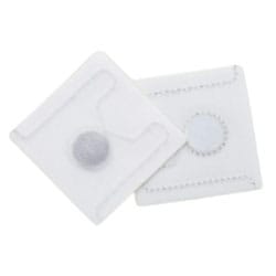 Etiquetas para roupa de dupla frequência